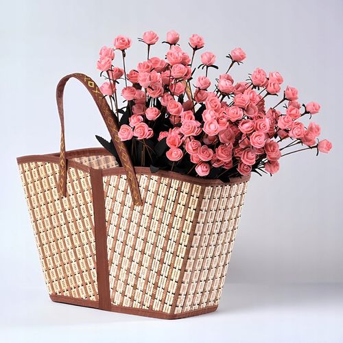 Torba bambusowa ekologiczna na zakupy eko pojemna na piknik na Arena.pl