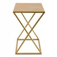 Kwietnik stojący stojak na kwiaty 40 cm złoty LOFT