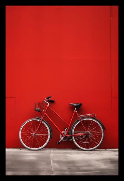 Plakat 20x30cm Czerwony Rower zdjęcie 2