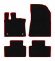 Dywaniki welurowe CARLUX-RED do Renault Captur II 2020- czarne