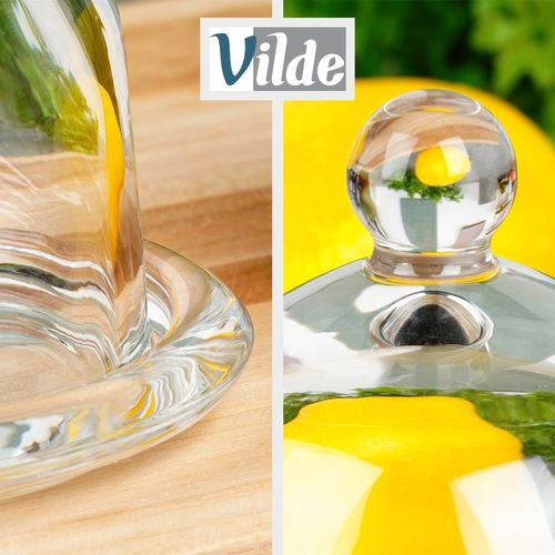 Pojemnik na Cytrynę Szklany z Pokrywką do Przechowywania Podawania Cytryny na Arena.pl