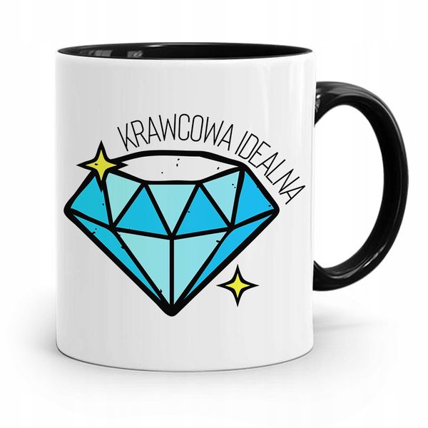 Kubek Czarny Krawcowej Krawcowa Idealna Prezent Z Nadrukiem Ze Zdjęciem zdjęcie 1