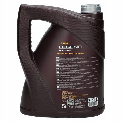 Olej Silnikowy 7919 Mannol Legend Extra Ester 0w30 5L na Arena.pl