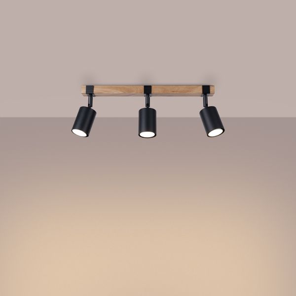 Plafon FAGER 3 czarny zdjęcie 3