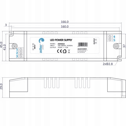 Zasilacz 12V/5A 60W Adler na Arena.pl