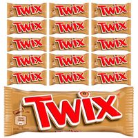Twix Baton z ciastkami i karmelem oblany czekoladą 50 g (2 x 25 g) x 15