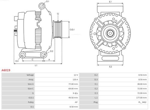 Alternator AS-PL A6019 na Arena.pl