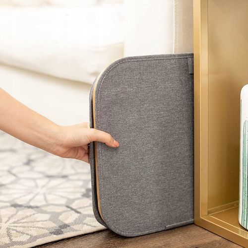 KOSZ NA PRANIE BIELIZNĘ POJEMNIK 100 L Bambus grey na Arena.pl