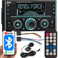 Radio Samochodowe Bluetooth 2-DIN USB SD MP3 RDS LCD AUX Pilot RGB Mikrofon