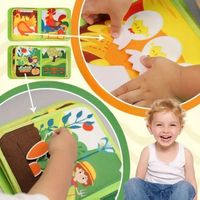 Książeczka Manipulacyjna Sensoryczna Montessori Tablica Zabawka Edukacyjna