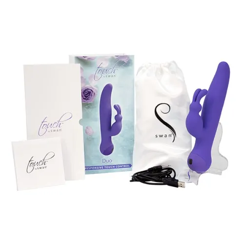 wibrator - swan duo rabbit purple na Arena.pl