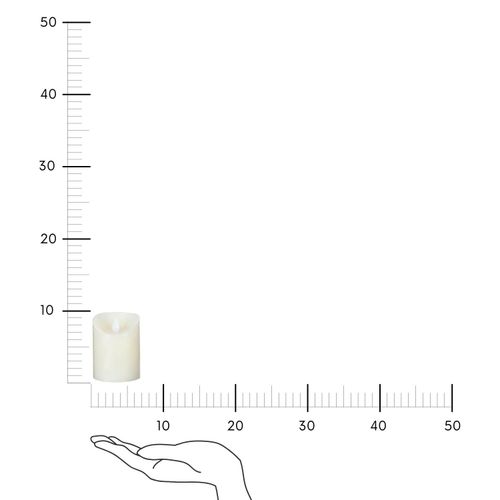 Świeca LED 10cm kremowa na Arena.pl