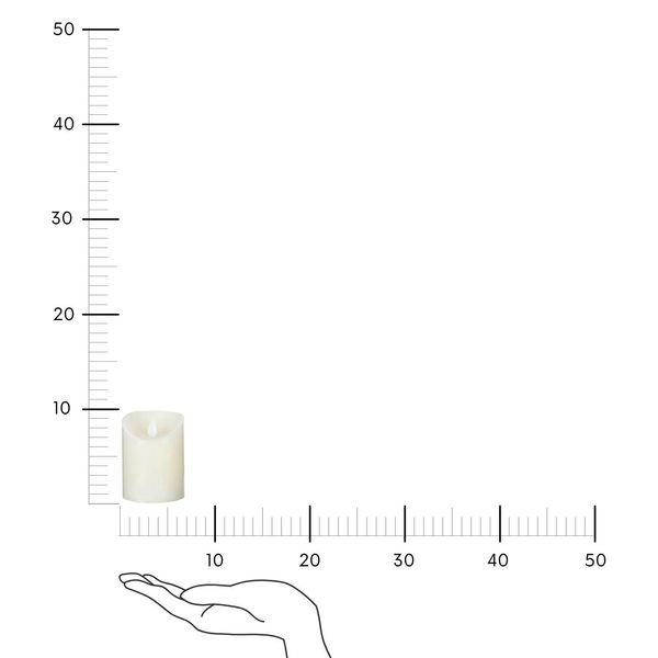 Świeca LED 10cm kremowa zdjęcie 3