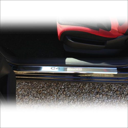 Listwa progowa CITROEN C4 MK1 C4 BY LOEB Stal nierdzewna 304 połysk 2szt na Arena.pl