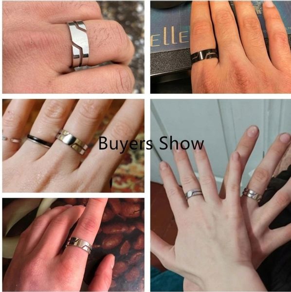 Czarny Pierścień Sygnet Prosty Punk Gothic STAL zdjęcie 2