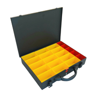 Kaseta walizka metalowa z 20 pojemnikami 390x280x70 mm