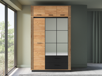 Szafa 3D2SZ z Nadstawką 150 cm Craft Złoty + Czarny URNI ML