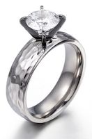 SREBRNY PIERŚCIONEK OBRĄCZKA ŚLUBNA STAL 316L r.19