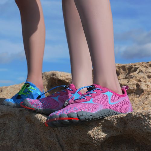 Buty Dziecięce Barefoot Oddychające Turystyczne Różowe Rozmiar 33 na Arena.pl