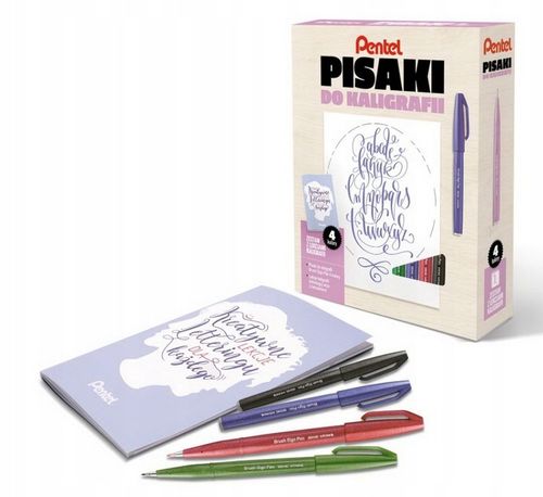 Zestaw PENTEL do LETTERINGU [4] +książeczka ABCD na Arena.pl