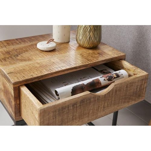 Stolik nocny Iron Craft 45 cm mango na Arena.pl