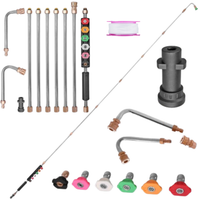 MODUŁOWA LANCA TELESKOPOWA 2,8m + DYSZE DO MYJKI KARCHER K2 K3 K4 K5 K6 K7