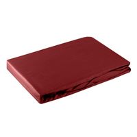 Prześcieradło z gumką Nova3 200X220 +30 cm bawełna satyna czerwony