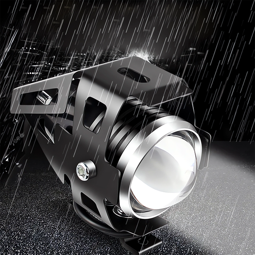 Halogeny LED Motocyklowe Lightbary Soczewka Lampa Halogen Czarne U5 3000LM na Arena.pl