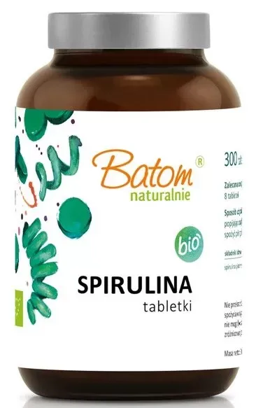 Spirulina BIO (400 mg) 300 Tabletek – Batom zdjęcie 1