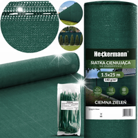 SIATKA CIENIUJĄCA MASKUJĄCA 90% NA OGRODZENIE PŁOT OSŁONOWA UV 1,5x25m 140g