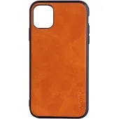 Etui AIORIA Vintage LEATHER do iPhone 12 / iPhone 12 Pro pomarańczowy