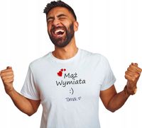 KOSZULKA z imieniem dla MĘŻA MĄŻ WYMIATA