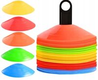 PACHOŁKI TRENINGOWE ELASTYCZNE TALERZYKI DO PIŁKI NOŻNEJ ZESTAW 50 SZTUK