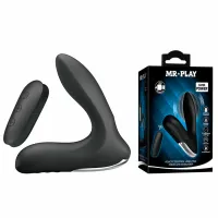 mr play masażer prostaty z pilotem, nadmuchiwany, 12 trybow, czarny