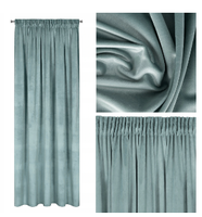 ZASŁONA WELUR VELVET NA TAŚMIE 140X270 SZAŁWIOWA