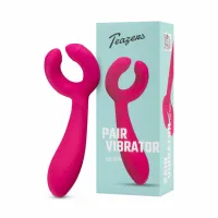 teazers pair vibrator - wibrujący model dla par, dwa silniki, usb