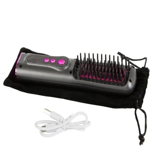 Prostownica szczotka do włosów 2w1 elektryczna bezprzewodowa 5V/USB na Arena.pl