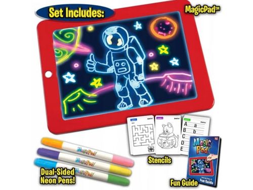 Magic pad Magiczny tablet do rysowania tablica LED + KREDKI na Arena.pl