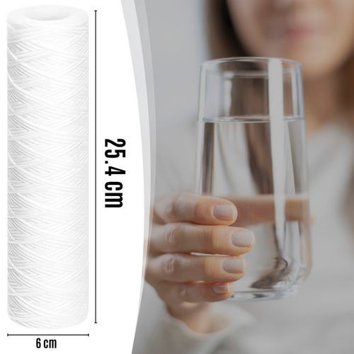 FILTR DO WODY WKŁAD FILTRUJĄCY SZNURKOWY ZMIĘKCZAJĄCY PP5 10" ZESTAW na Arena.pl