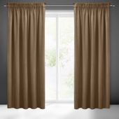 Zasłona gotowa na taśmie SIBEL 140x270 Pierre Cardin brązowa