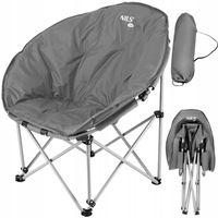 Krzesło Turystyczne Składane Kempingowe Plażowe Ogrodowe + Pokrowiec NILS