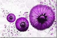 100 70CM OBRAZ PŁÓTNO FIOLETOWE DMUCHAWCE PŁÓTNO RAMA