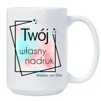 FOTO KUBEK DUŻY DLA DZIADKA BABCI Z TWOIM WŁASNYM NADRUKIEM ZDJĘCIEM 440ml