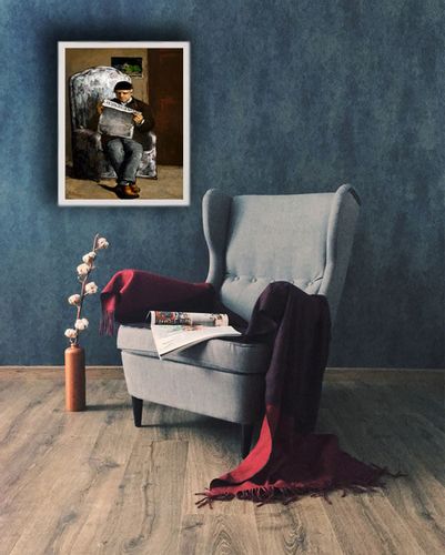 The Artist’s Father, Reading LÉvénement, Paul Cézanne - plakat 21x29,7 cm na Arena.pl