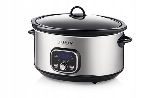 WOLNOWAR Garnek ceramiczny z PROGRAMATOREM SlowCooker TRANSA 6,5L 320W na Arena.pl