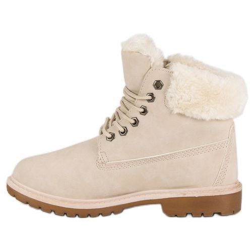 Beżowe Traperki r.38 na Arena.pl