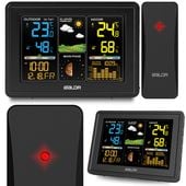 Stacja pogodowa z wyświetlaczem BD-907 czarna