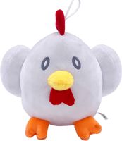 maskotka pluszak zabawka pluszowa kurczak biały
