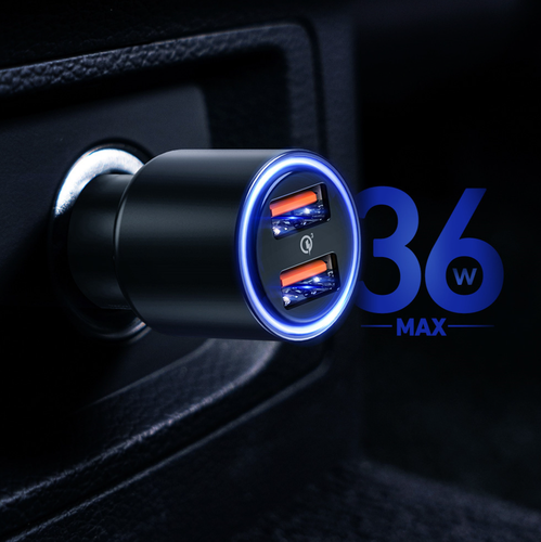 AUKEY CC-Y17S ładowarka samochodowa LED USB-A 36W na Arena.pl