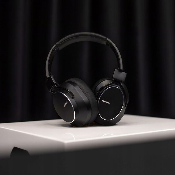 Tonsil Słuchawki Bezprzewodowe R65BT Bluetooth Nauszne ANC CZARNE +Mikrofon zdjęcie 8